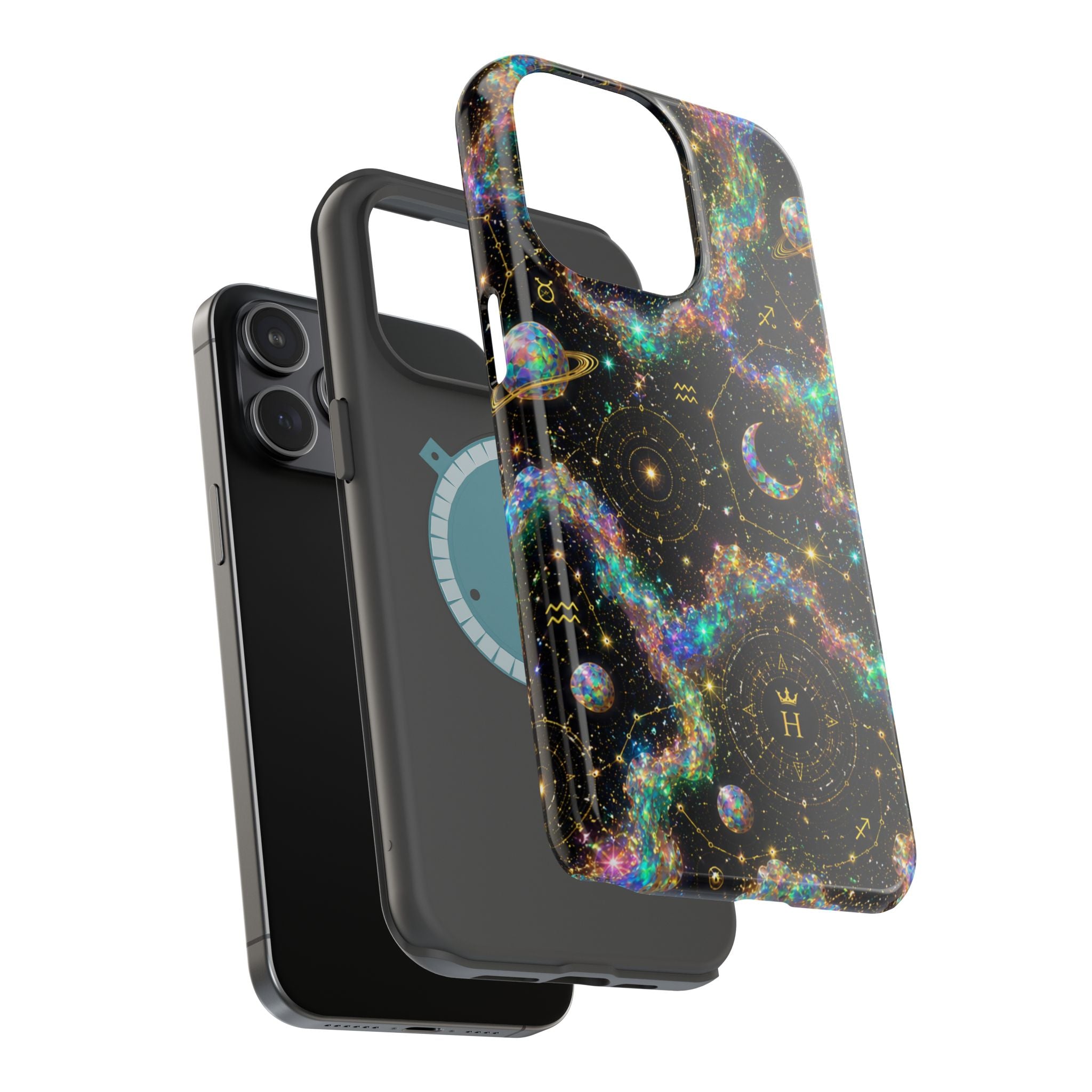 Astrology Galaxy Magnetic Impact Phone Case — Constellation & Moon Protective Cover