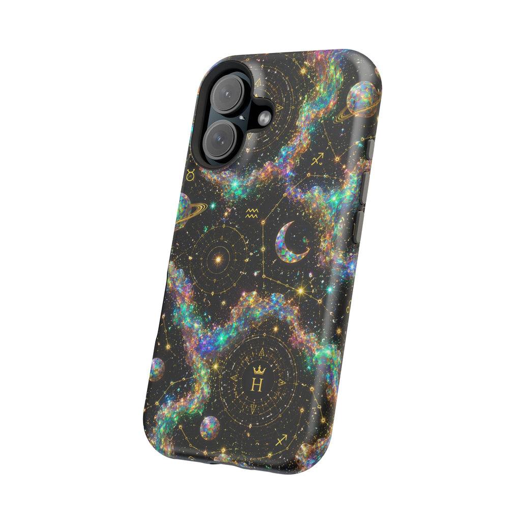 Astrology Galaxy Magnetic Impact Phone Case — Constellation & Moon Protective Cover