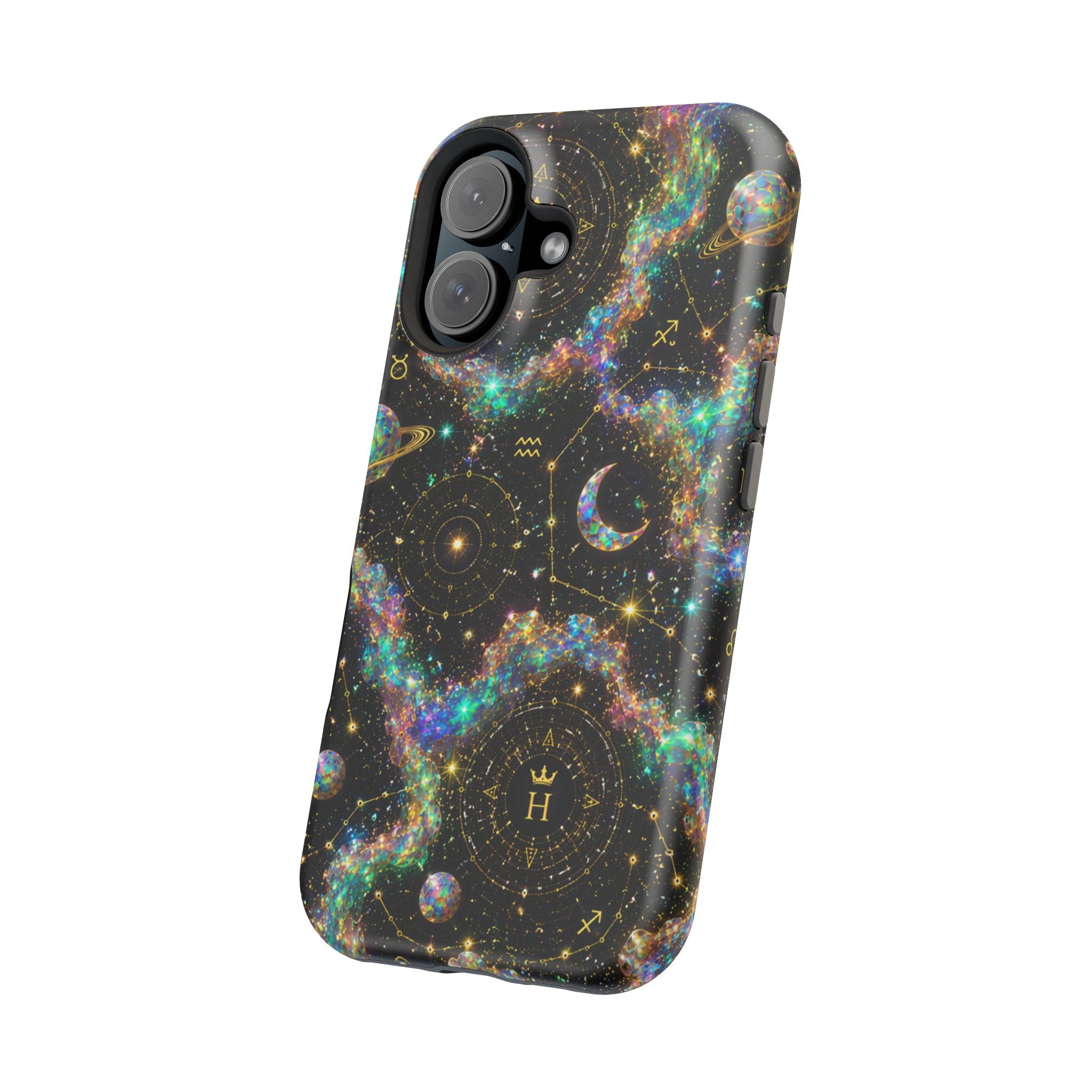 Astrology Galaxy Magnetic Impact Phone Case — Constellation & Moon Protective Cover
