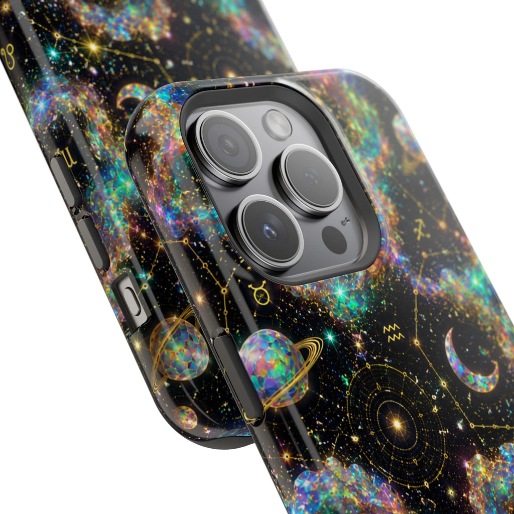 Astrology Galaxy Magnetic Impact Phone Case — Constellation & Moon Protective Cover