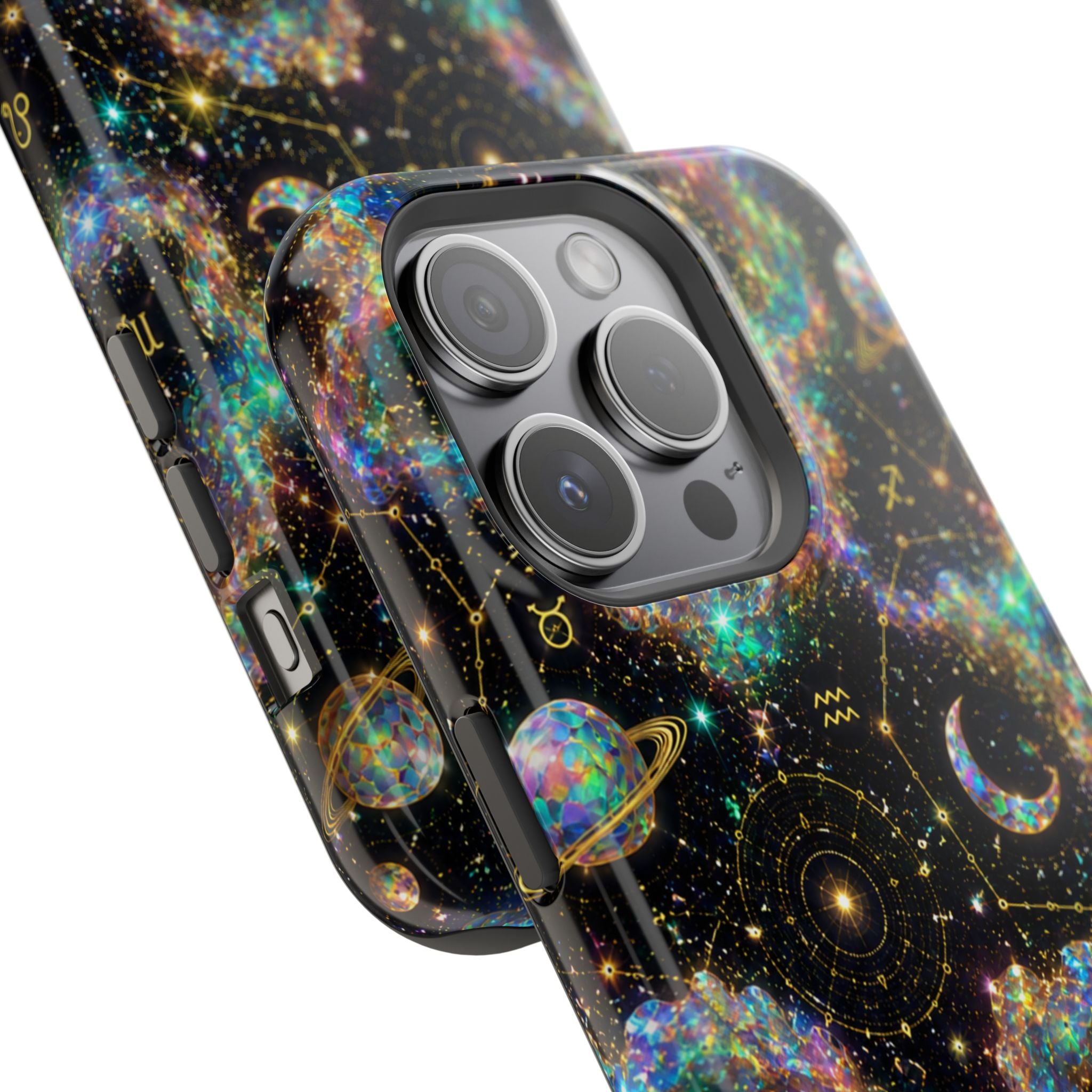 Astrology Galaxy Magnetic Impact Phone Case — Constellation & Moon Protective Cover