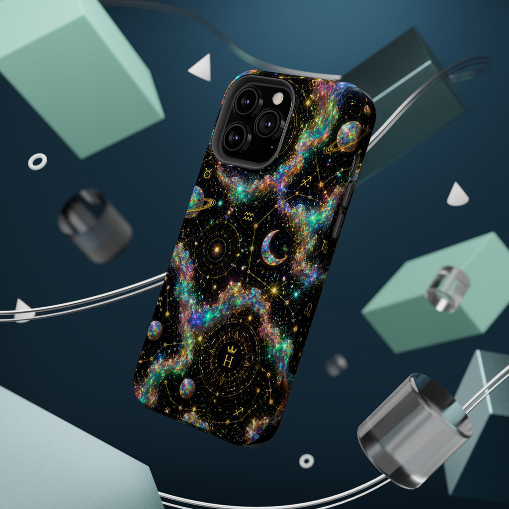 Astrology Galaxy Magnetic Impact Phone Case — Constellation & Moon Protective Cover