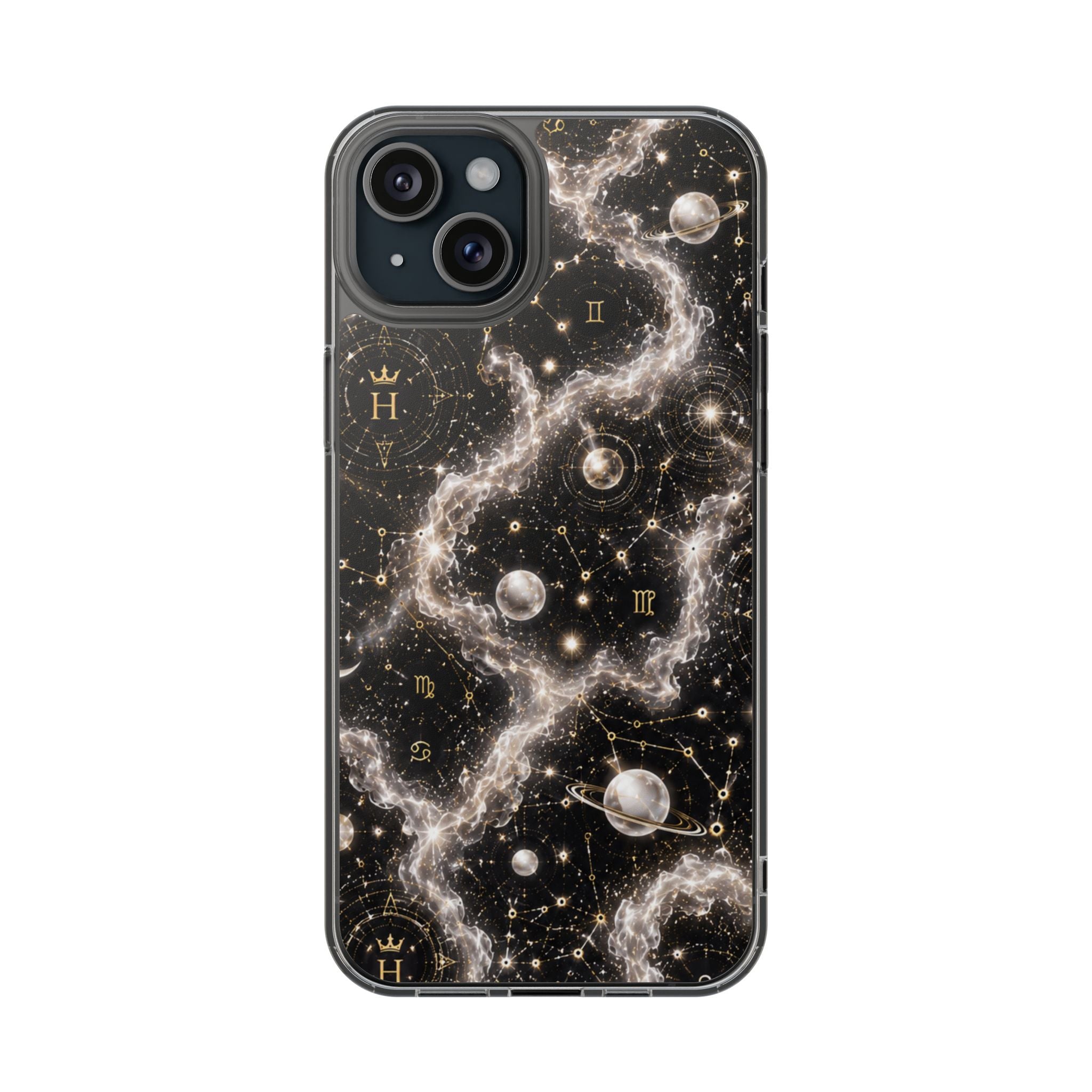 Gemini Pearl Birthstone Phone Case — Clear Magnetic Impact-Resistant