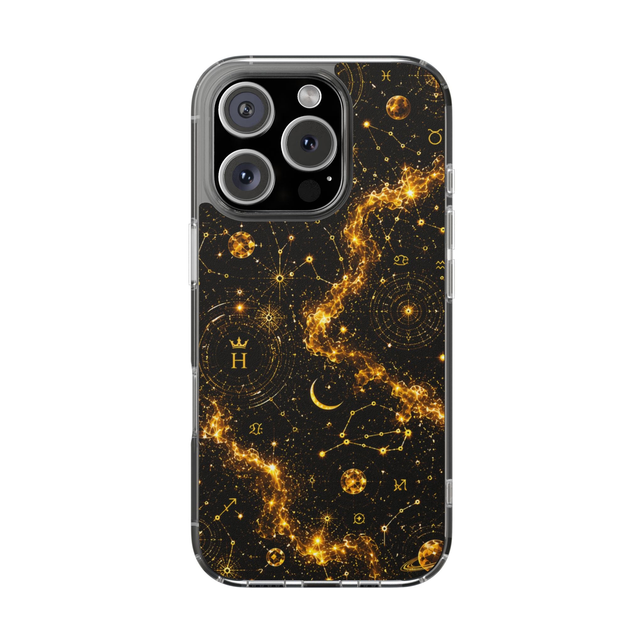 Scorpio Topaz Birthstone Phone Case — Clear Magnetic Impact-Resistant
