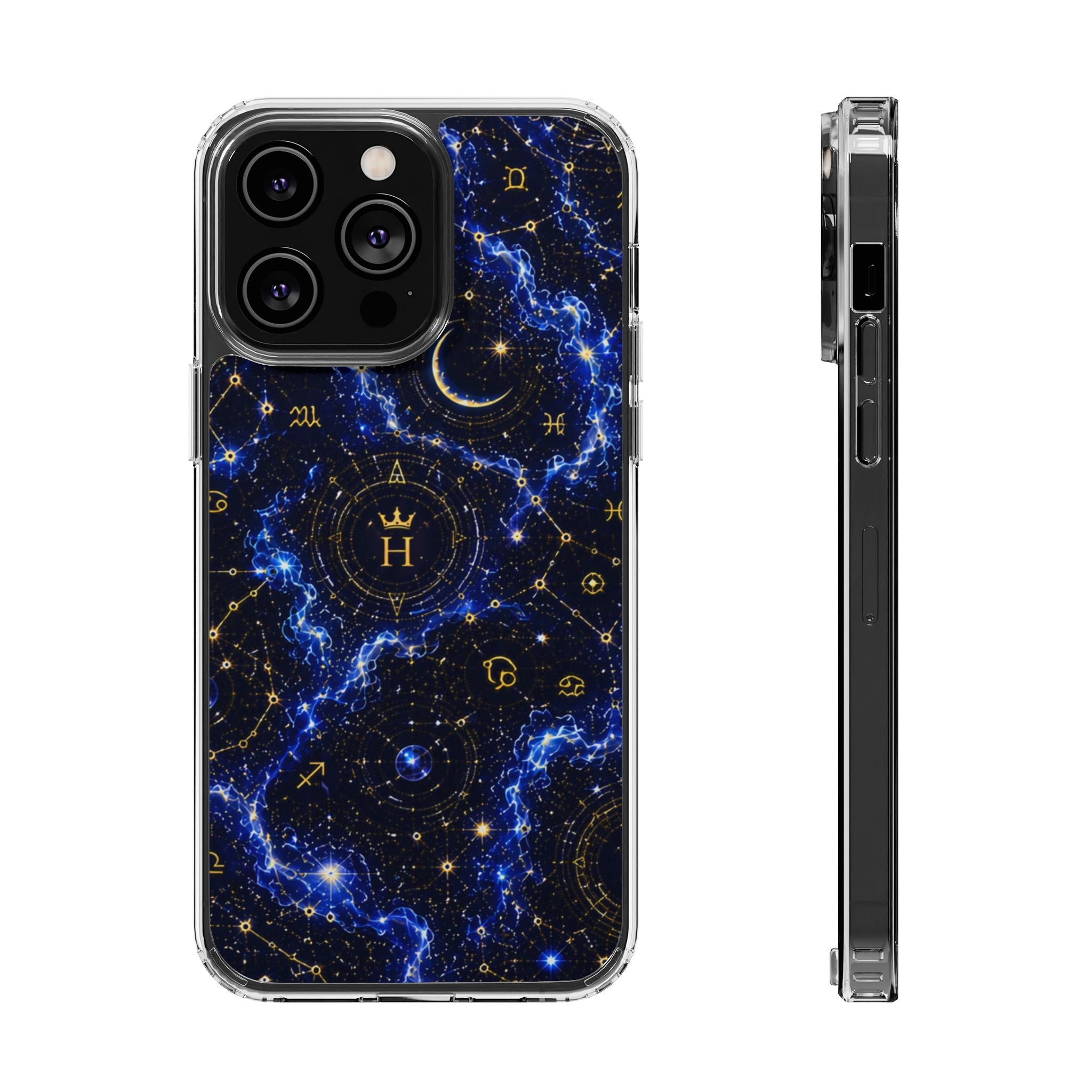 Virgo Sapphire Birthstone Phone Case — Clear Magnetic Impact-Resistant