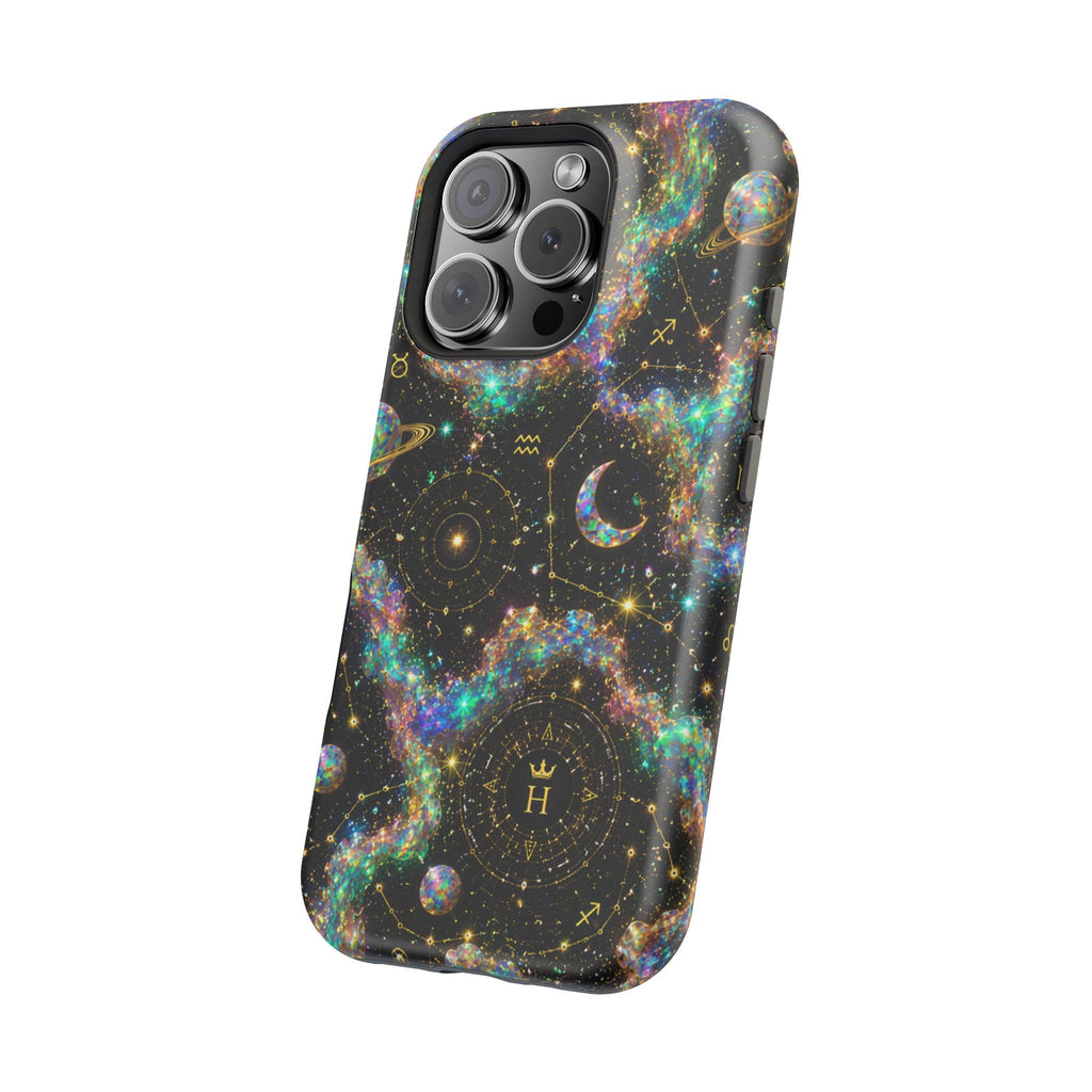 Astrology Galaxy Magnetic Impact Phone Case — Constellation & Moon Protective Cover