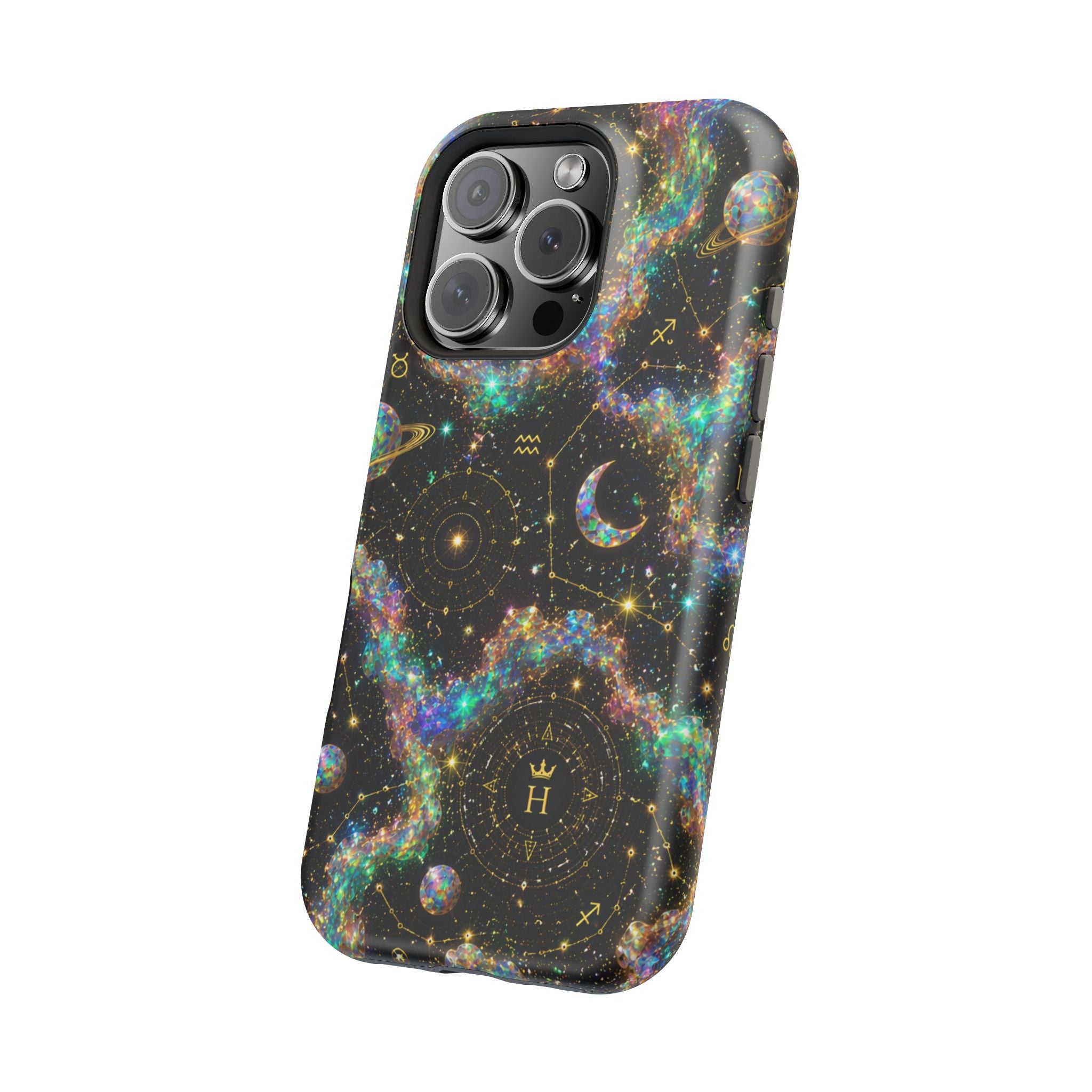 Astrology Galaxy Magnetic Impact Phone Case — Constellation & Moon Protective Cover